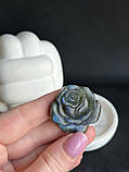 «Троянда» з лабрадору натурального каменю натуральний камінь лабрадор фігурка квітка троянда лабрадор.Індія, фото 4