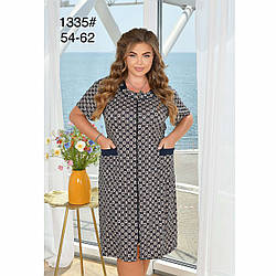 Халат на змійці віскоза Розміри: 54,56,58,60,62 (49239)