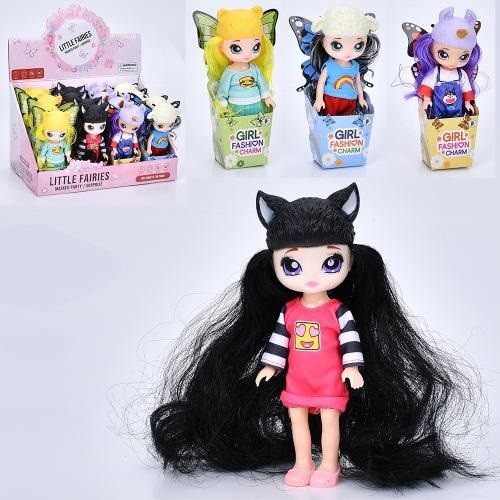 Лялька Фея з крилами LK1436A-1 15.5см 4 види в дисплеї 28.5х17.5х18.5см