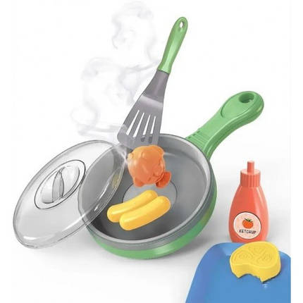 Посуд Сковорода LD-331A з підсвіткою та продуктами музика їжа змінює колір р.27х6.8х16см, фото 1