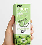 Орально-вагінальний лубрикант 120 мл на водній основі OLO FRUIT, інтимна гель-змазка їстівна,  зволожуючий гель яблучний інтимний, фото 3