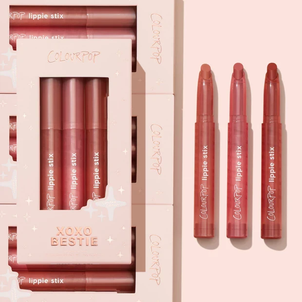 Набір помад ColourPop XOXO Bestie Lippie Stix Trio з вітаміном Е та маслами для зволоження і насиченого кольору, 3 шт, фото 1
