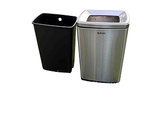 Кошик для сміття 20 л нержавіюча сталь Rixo Solido WB020S універсальне відро для сміття