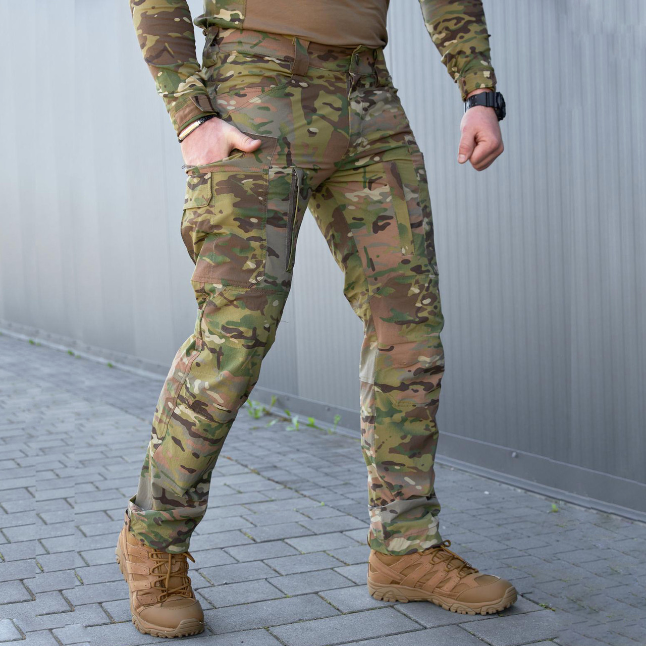 🔥 Тактичні штани "KS Military - GEN II" (Multicam) мультик, нацгвардії, все, мілітарі, бойові, карго, фото 1