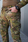 🔥 Тактичні штани "KS Military - GEN II" (Multicam) мультик, нацгвардії, все, мілітарі, бойові, карго, фото 4
