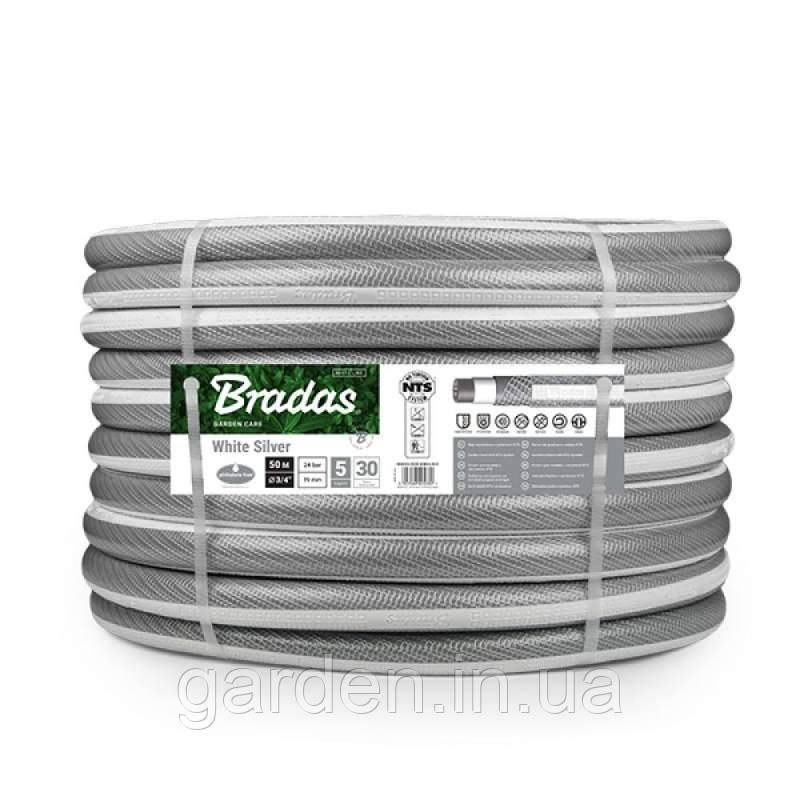 Шланг для поливання NTS WHITE SILVER 3/4" — 50 м, WWS3/450, фото 1