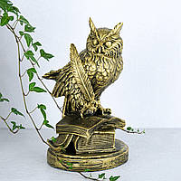 Сова з пером 23 см Гранд Презент СП201-3 бронза
