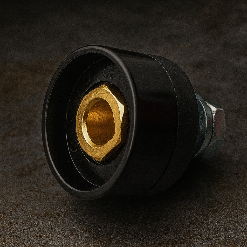 Гніздо апаратне байонет "Мама" 13 мм під кабель 35–50 мм² для зварювальних апаратів, термостійке