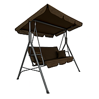 Гойдалка з подушками на 3 особи LEOBRO Brown