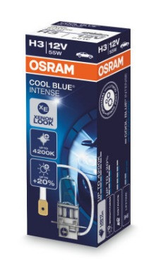 Автолампи Osram Cool Blue Intense H3 12V 55W РК22ѕ (комплект 2шт.) 64151CBI