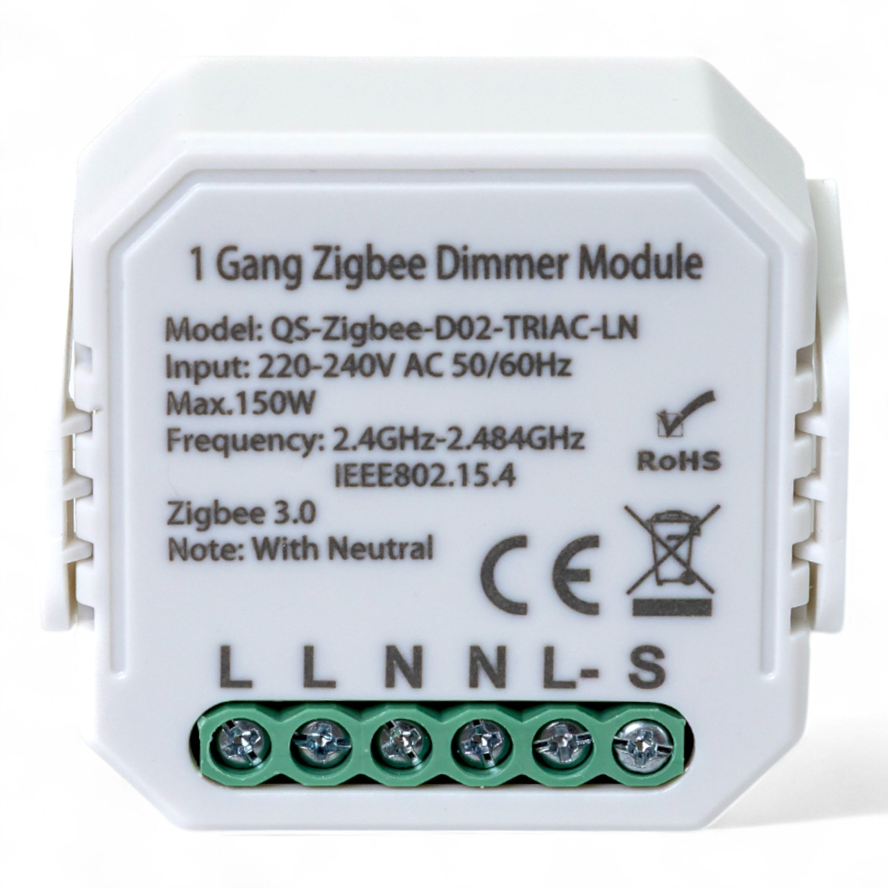 435121 Розумний вимикач - регулятор Tervix Pro Line ZigBee Dimmer (1 клавіша), фото 1