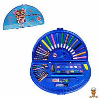 Детский набор для творчества и рисования в чемодане сова от 7 лет METR+ MK 3918-2-10