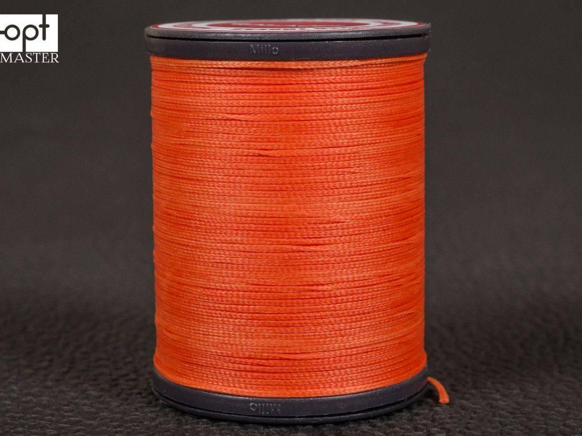 Galaces 1.00 мм помаранчевий (S060) плоский вощений шнур по шкірі, фото 1