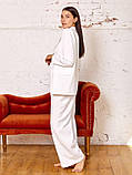 Костюм жіночий брючний білий, фото 2