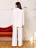 Костюм жіночий брючний білий, фото 3