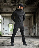 Костюм Чорний Тактичний Еластичний водовідштовхувальне просочення agony НП4880 ТМ, фото 2