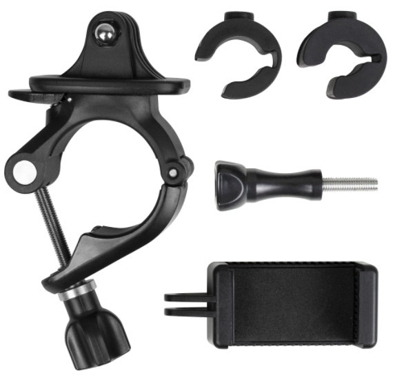 Кріплення на кермо мотоцикла велосипеда для телефона екшн-камери 9-35 мм AC Prof PH-428A, фото 1