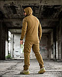 Костюм Тактичний літній еластичний Койот Agony ріп-стоп форма з липучками під шеврони НП5186 ТМ, фото 5