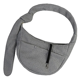 Сумка-переноска-слінг для собак і котів до 3 кг Teddy Dogs Bomba 23x38 см сірий / Переноски для тварин