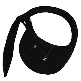 Сумка переноска - Слінг Teddy для собак до 3х кг Dogs Bomba 23x38 см - чорний