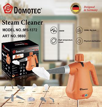 Ручний пароочисник із насадками Domotec MS-1372 Лучшая цена