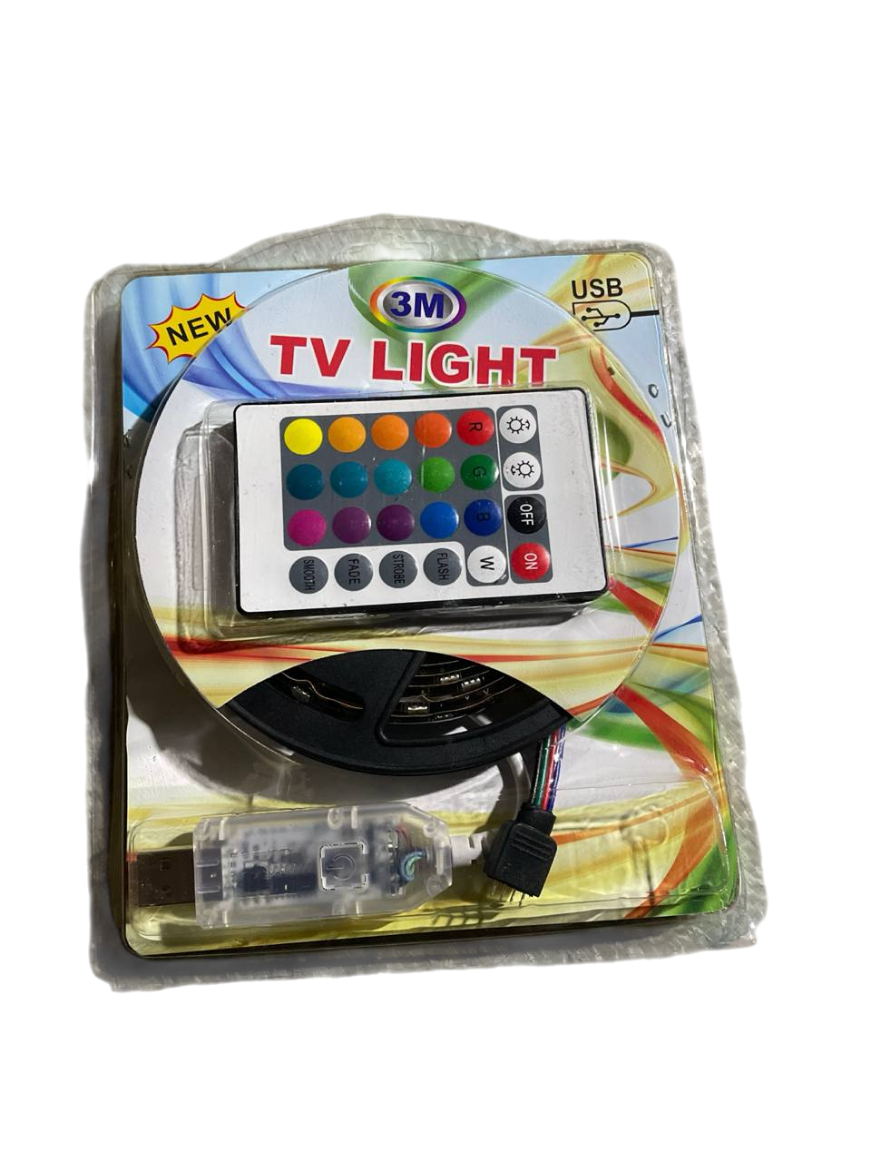 Світлодіодна стрічка для телевізора RGB LED 3 метри — з пультом керування Лучшая цена, фото 1