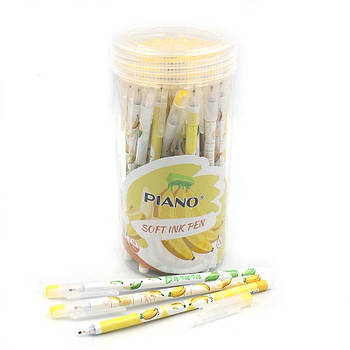 Ручка масляна синя "Banana" 0,6/0,7 мм Soft ink Pen, Piano PT-1116 G-Rich