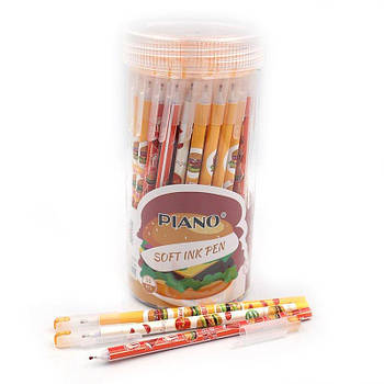 Ручка масляна синя "Hamgurber" 0,6/0,7 мм Soft ink Pen, Piano PT-1120 G-Rich