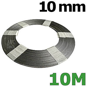 Ніхромова нагрівальна шина 0.2х10 мм Моток 10 метрів Плоский нікельхром Стрічка нікельхром x20h80