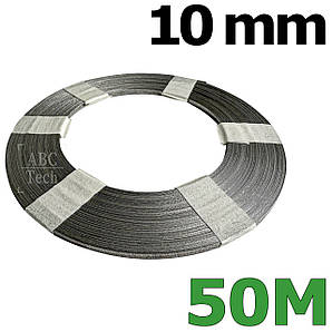 Ніхромова нагрівальна шина 0.2х10 мм Моток 50 метрів Плоский нікельхром Стрічка нікельхром x20h80