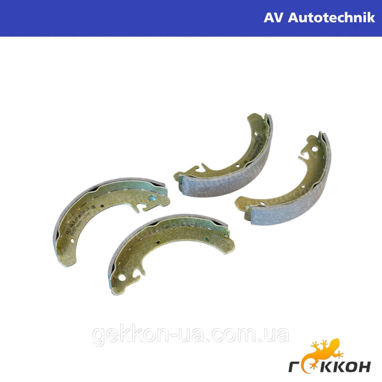 Колодка гальмівна  ВАЗ 2108 задня (к-т 4 шт) [AV-Autotechnik], фото 1