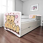 Ліжко для дівчинки Ведмедики Тедді NEW, дитячі меблі King Queen, фото 3