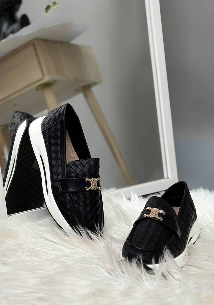 Туфлі лофери жіночі чорні Т1924, фото 1