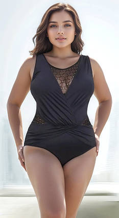 Купальник слитный    Fuba 25002 черный(В НАЛИЧИИ ТОЛЬКО 50 52 54 56 58 УКР р-ры), фото 1