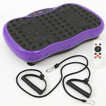 Платформа вібраційна для тренувань до 120кг +пульт, Фіолетовий / Віброплатформа для схуднення / Фітнес-платформа