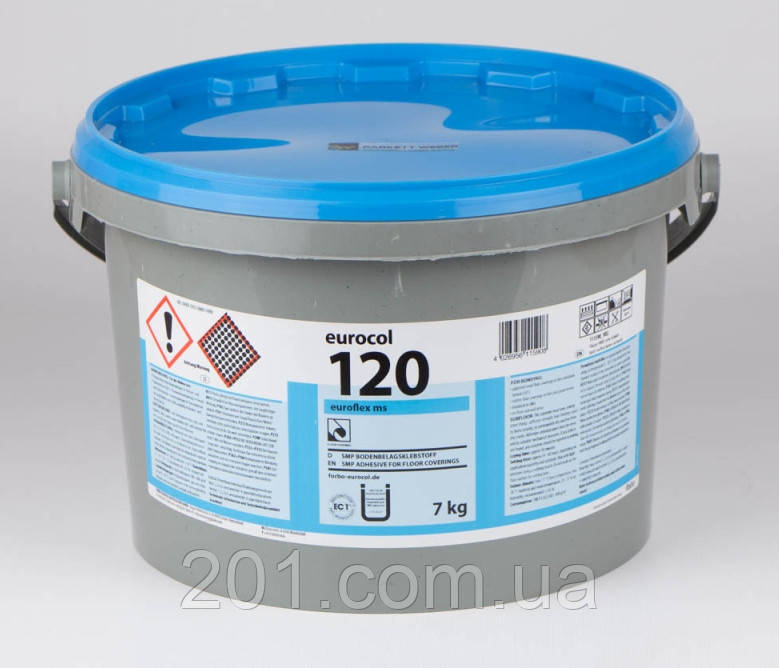 Клей Forbo Eurocol 120 Euroflex MS 7 кг - висока вологостійкість, фото 1