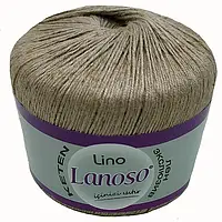 Lanoso LINO (Ланосо Ліно) №969 беж (Пряжа льон з віскозою, нитки для в'язання)