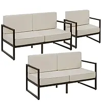 Затишний лаунж-набір Comosa з 2 диванів та одного крісла для 5 осіб