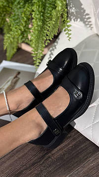 Туфлі жіночі чорні на липучках Т1926