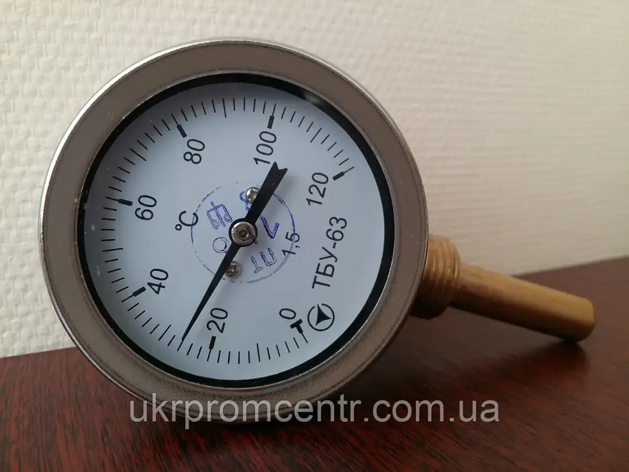 Термометр біметалевий радіальний ТБУ-100, фото 1
