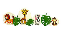 Набір цукрових прикрас "Джунглі" ТМ"Iryska"