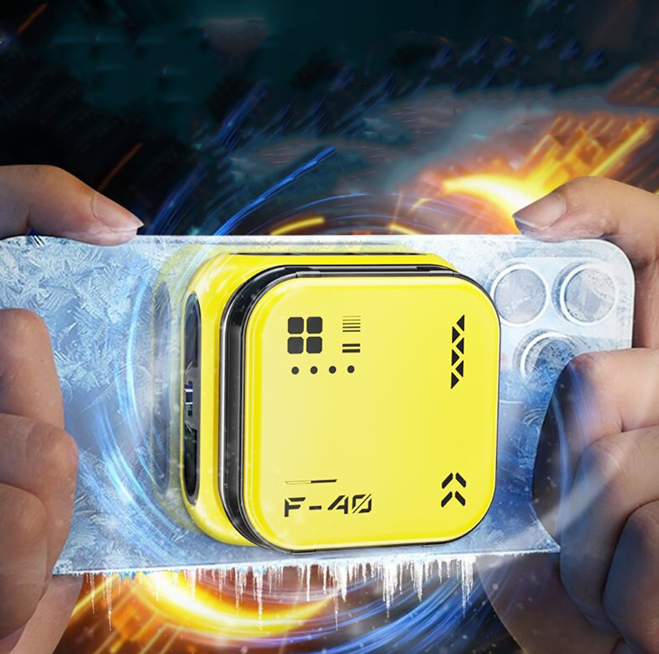 Охолоджувач для телефону, бездротовий кулер для телефону акумуляторний охолоджувач айфона F40, фото 1