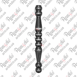 Кована насадка тонкостінна 270x32 отвір під 14 кругляк. Арт 41.510