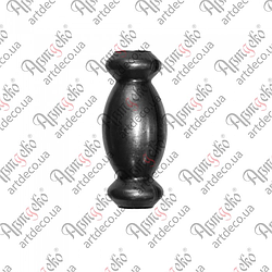 Кована насадка тонкостінна 100x40 отвір під 18 кругляк. Арт 41.507