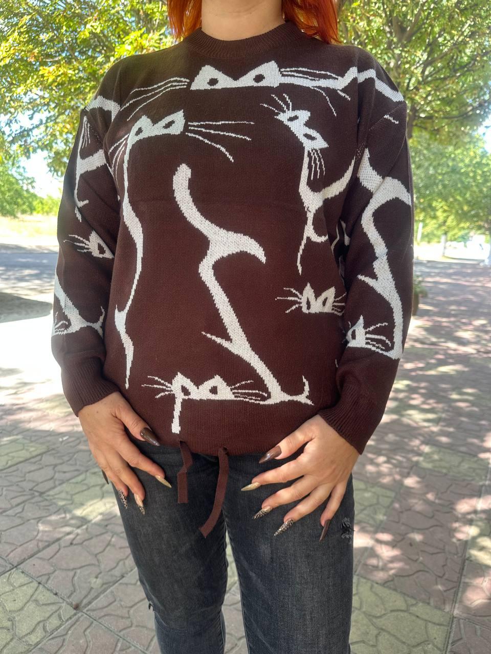 Жіночий кашеміровий светр "G.L.S.A." Art: 25402 Розмір 52-60, фото 1