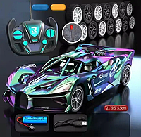 Машинка на радіокеруванні Bugatti з гальванічним покриттям перегонова Машинки на пульті керування