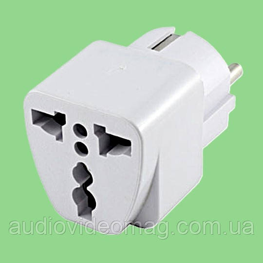 Перехідник для триконтактної англійської електричної вилки, фото 1