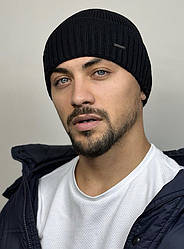 Чоловіча шапка чорна VIENNA FLIP