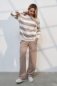 Костюм для вагітних та годування Lima бежевий у смужку