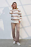 Костюм для вагітних та годування Lima бежевий у смужку, фото 3